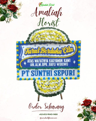 Papan Bunga Duka di Karangpandan